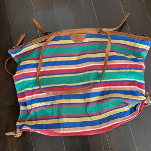 Canvas I’ll Bisonte Italian large zippered bag